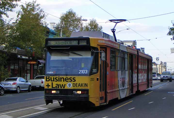 Yarra Trams Class B Deakin University 2103